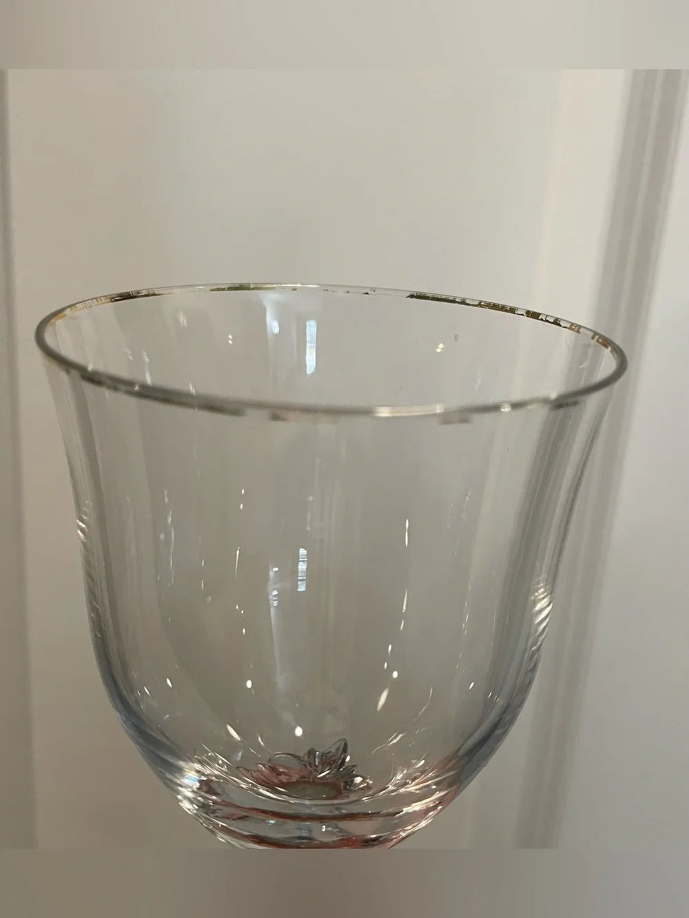 Marquis By Waterford Crystal Eternity Gold Wine Glasses, Set of 2.